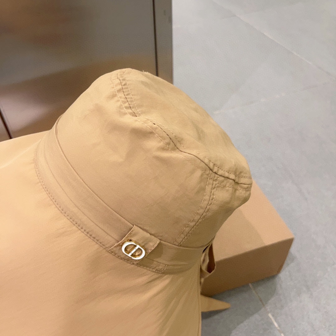 迪D家-2023春夏新款 遮陽帽 杏色