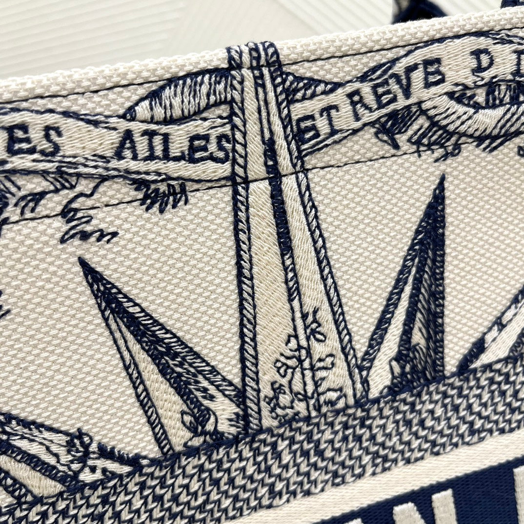 迪D家-BookTote 聖誕限量系列 藍色 36x18x28cm