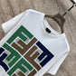 芬F家-2403 24SS春夏新款 logo字母印花短袖TEE 綠色