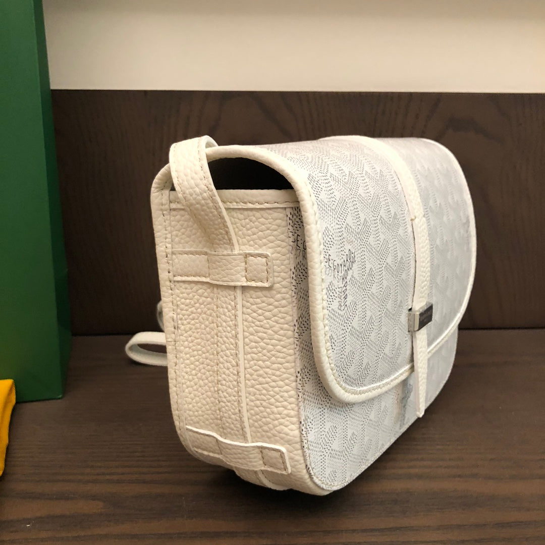 戈G家-Goyard 郵差包小號 白色