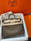 小愛款-Birkin 25 M1牛芷草灰色 金扣