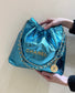 小香家-25C 22Bag 金屬皮 藍色