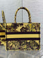 迪D家-Book Tote 2023春夏系列 動物園黃色 中號