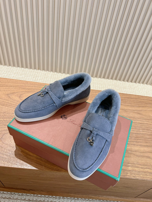 L-Piana-2024 毛毛鞋 藍色