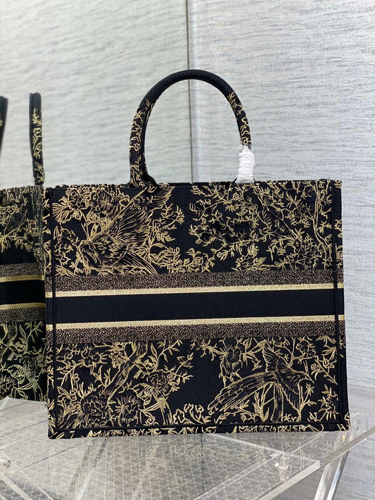 迪D家-BookTote 刺繡手袋 金絲線系列 42x18x35cm