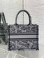 迪D家-Book Tote 2023春夏系列 巴黎地圖刺繡 灰色 小號