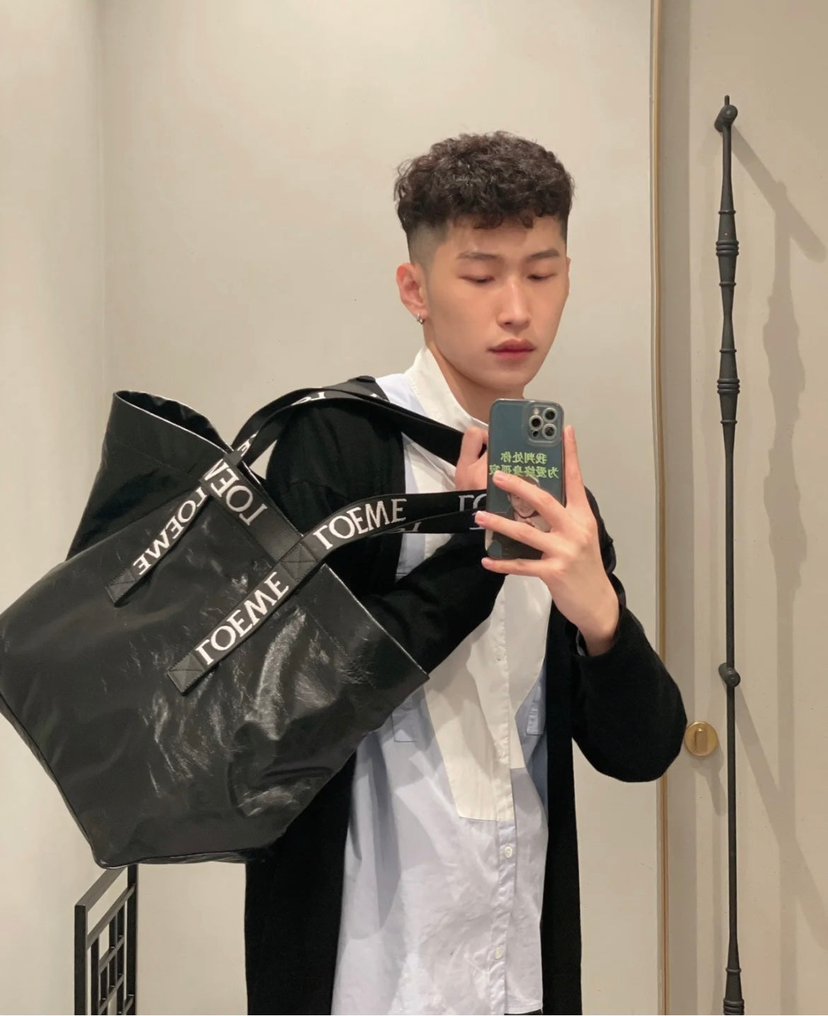 羅L威-Fold shopper 最新秀款購物袋 黑色