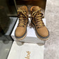克羅C-2023新款 馬丁靴 短靴 駝色