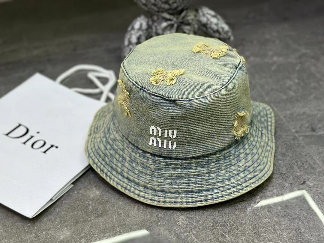 穆M家-刷破個性牛仔漁夫帽