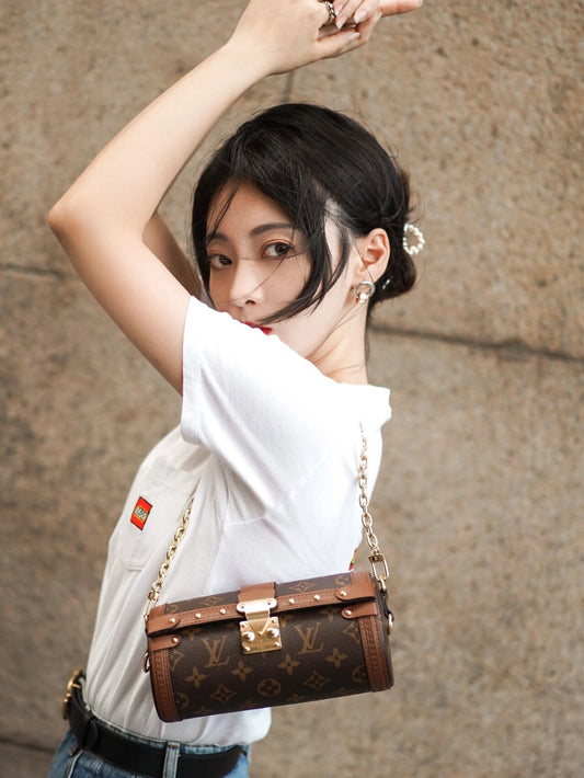 M57835 路L家-Papillon Trunk 圓筒肩背包