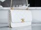 小香家-Chanel 24c雙金球 CF Mini19 白色