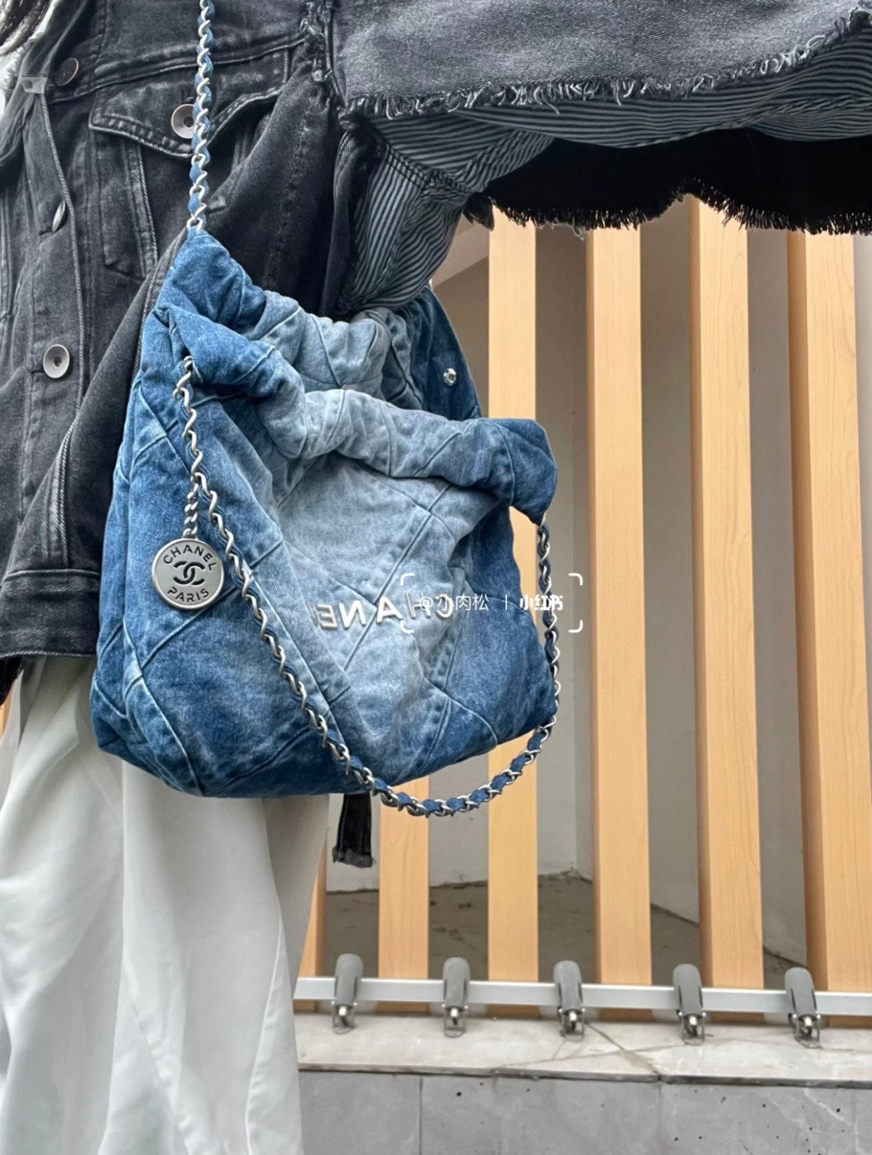 小香家-2023春夏新款 22BAG 牛仔版 中號