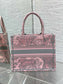 迪D家-Book Tote 2023春夏系列 動物園茹伊灰粉 小號