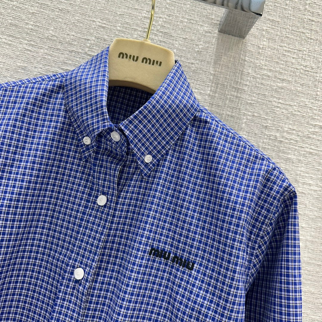穆M家-2404 24春夏新品本季最火格紋襯衫