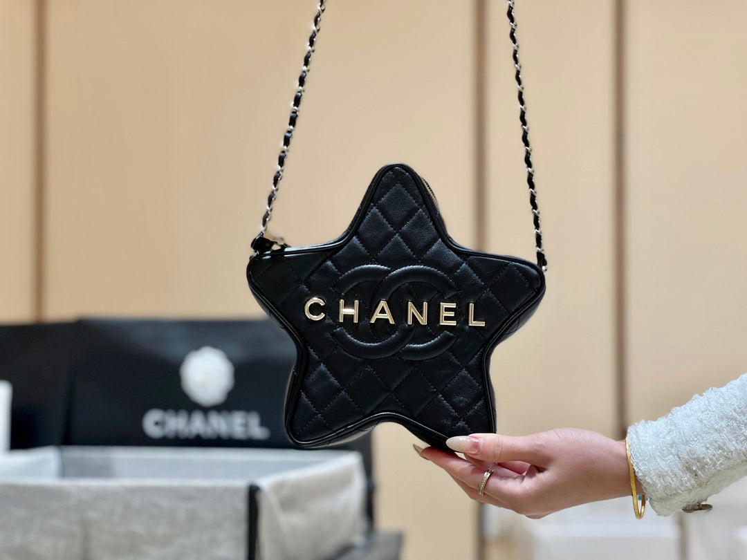 小香家-Chanel 24c 早春度假系列限量版 星星包 黑色
