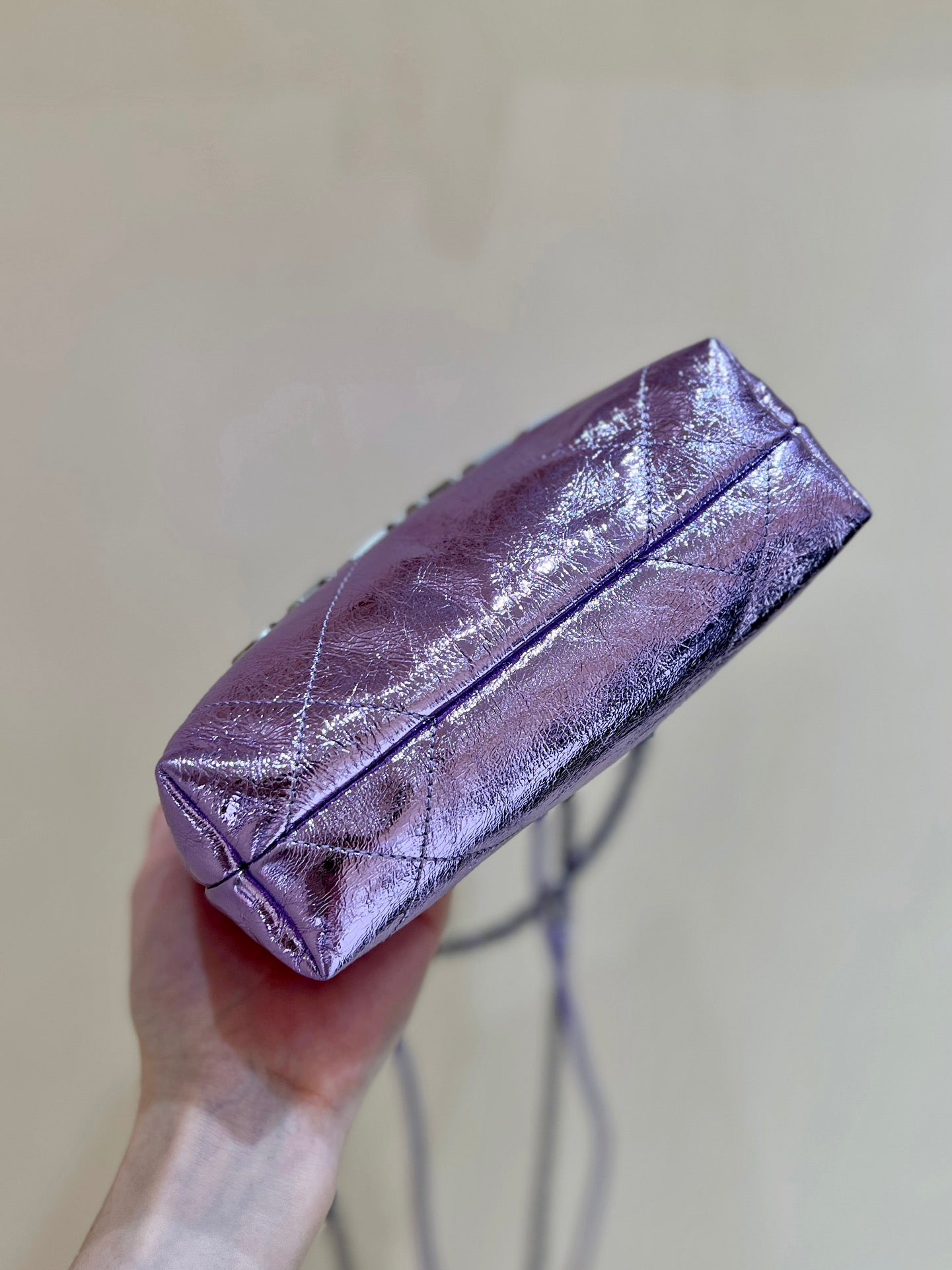 小香家-25C 22Bag Mini金屬皮 紫色
