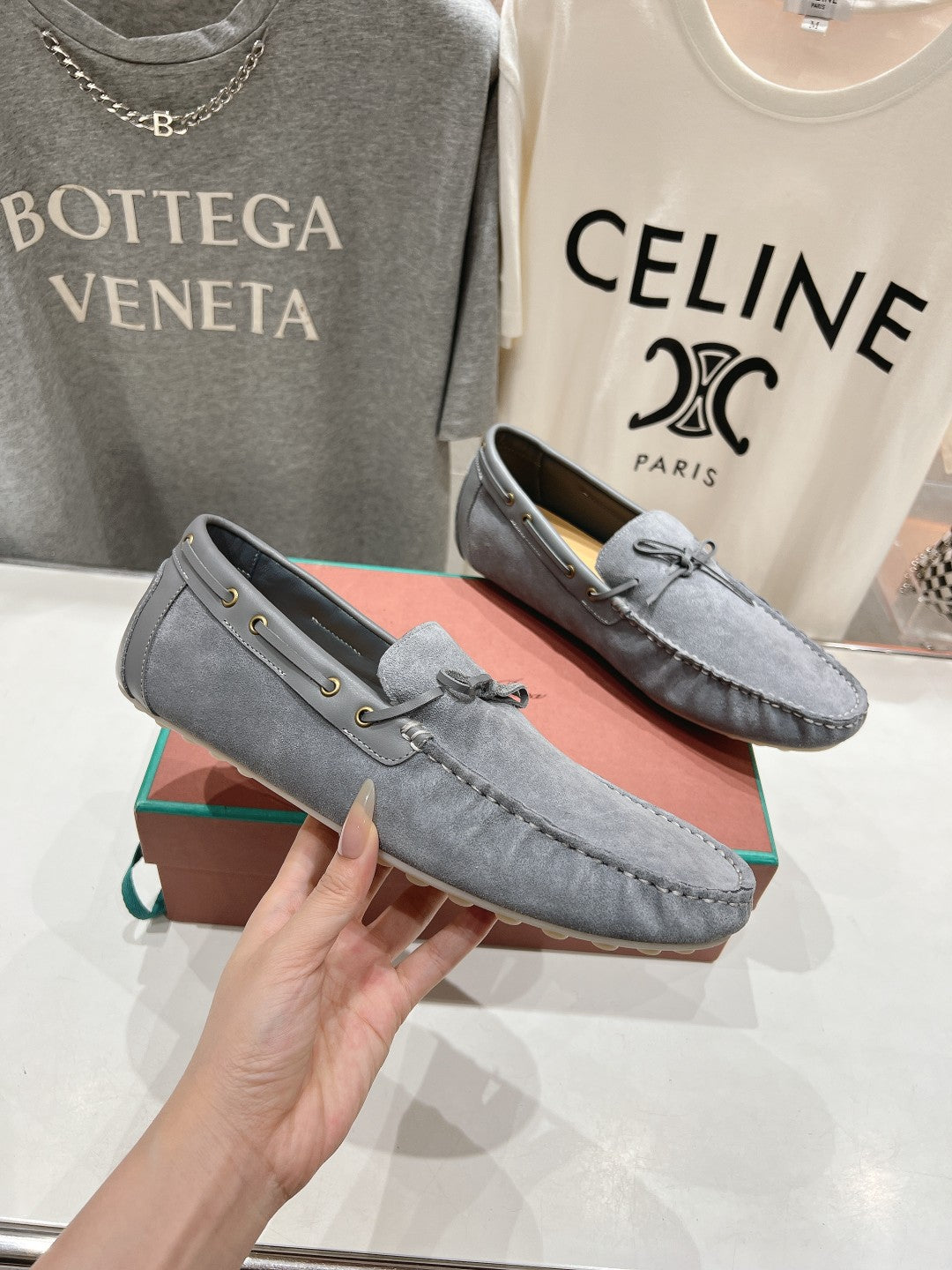 L-Piana-2024 新款豆豆鞋 灰色