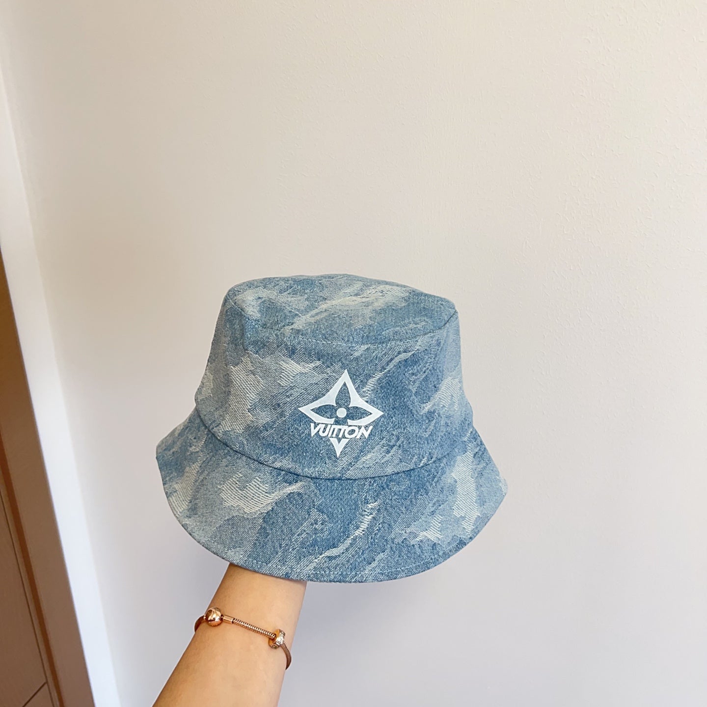路L家-刷色漁夫帽 淺藍