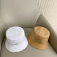 普P家-高級質感漁夫帽 白色