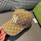 古G家-聯名款NY刺繡棒球帽 卡其色