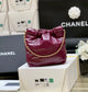 小香家-2023春夏新款 22BAG Mini 酒紅色