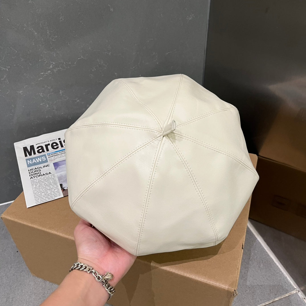 小愛款-貝雷帽 畫家帽 白色