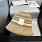 羅L家-鉤花針織漁夫帽 棕色