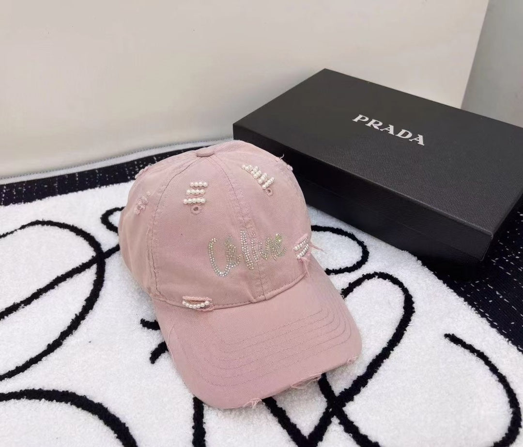 賽C家-新款重工珍珠棒球帽