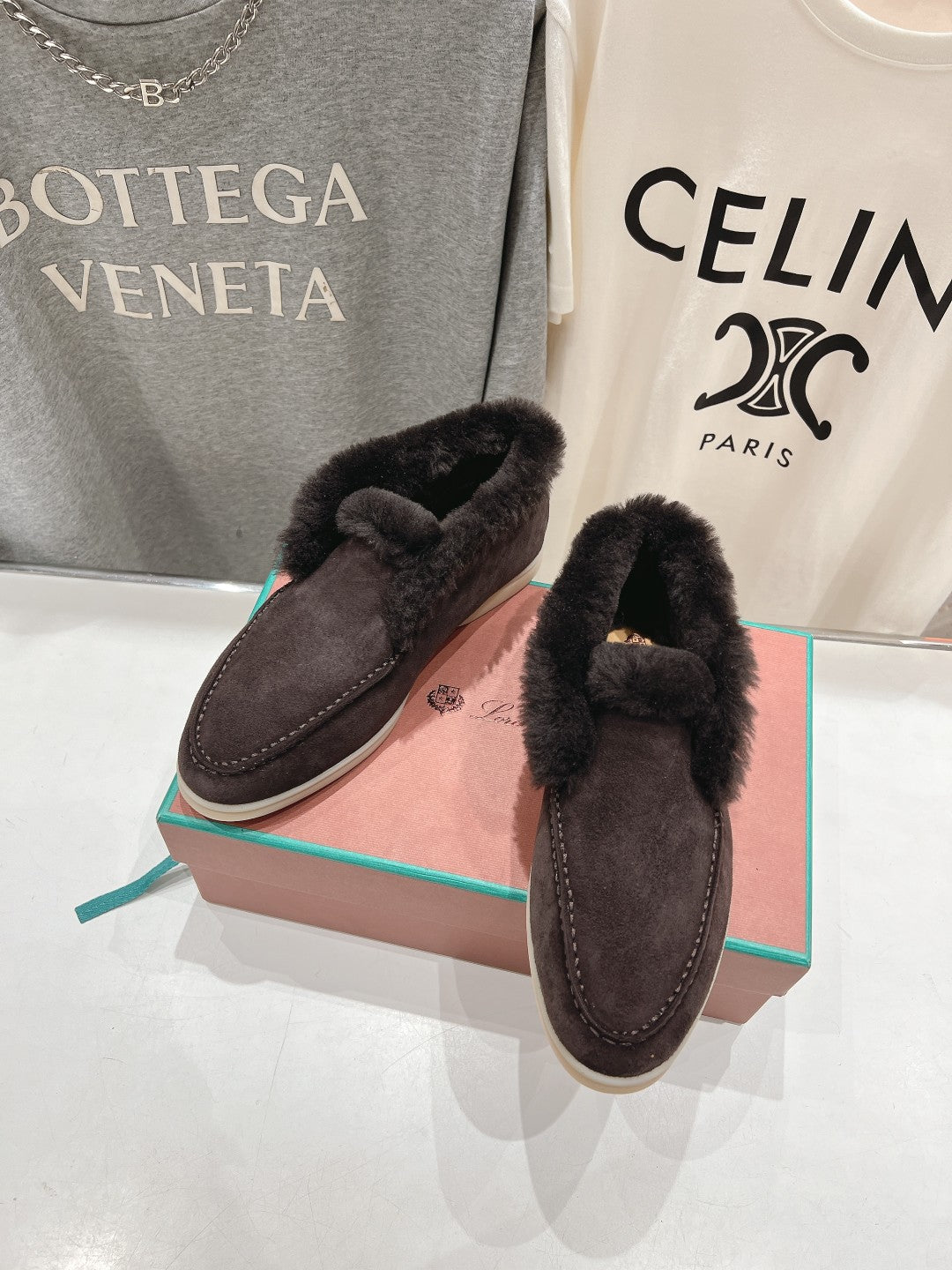 L-Piana-2024 經典羊毛樂福鞋 深咖啡色