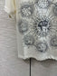 迪D家-2403 24早春最新撞色刺繡高訂百搭TEE 白色