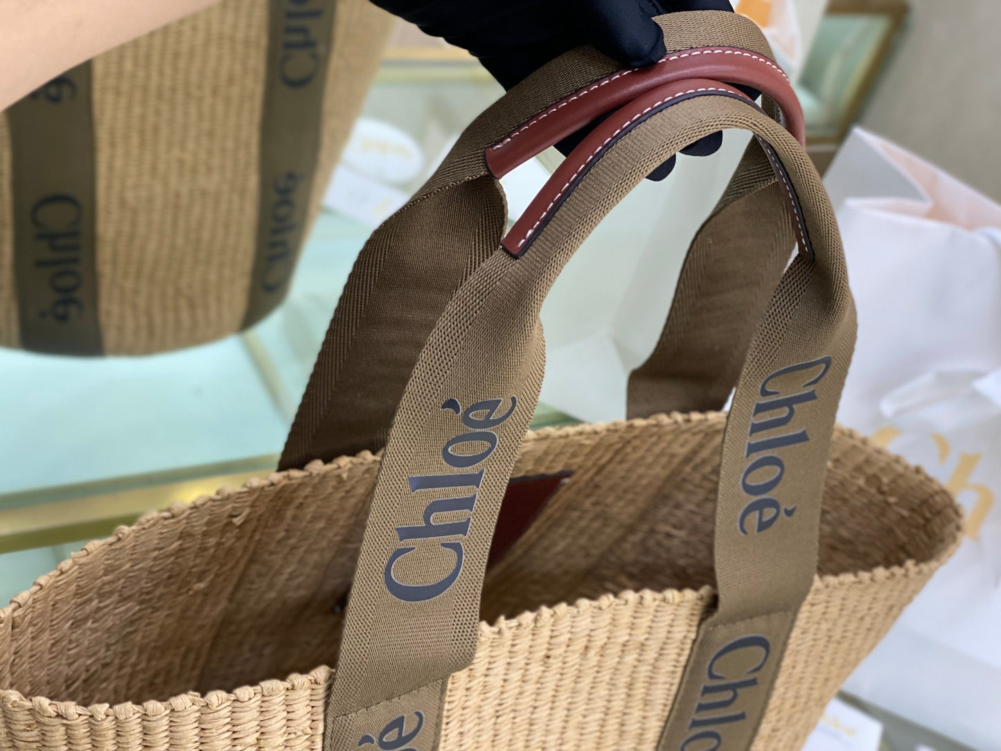 克羅C-Large Woody Basket 咖啡色 大號