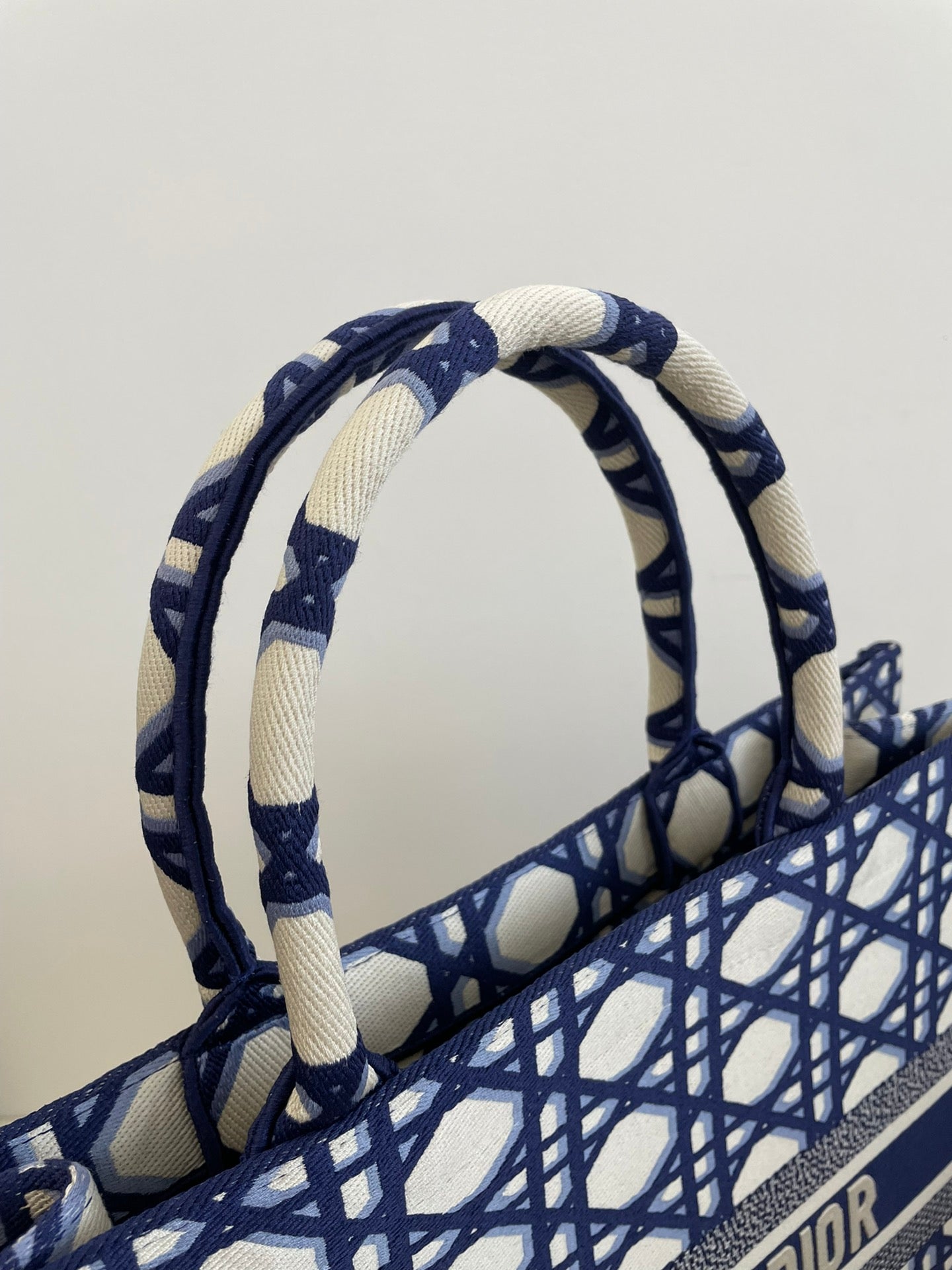 迪D家-2023春夏新款 Tote 藍白拼色 大號