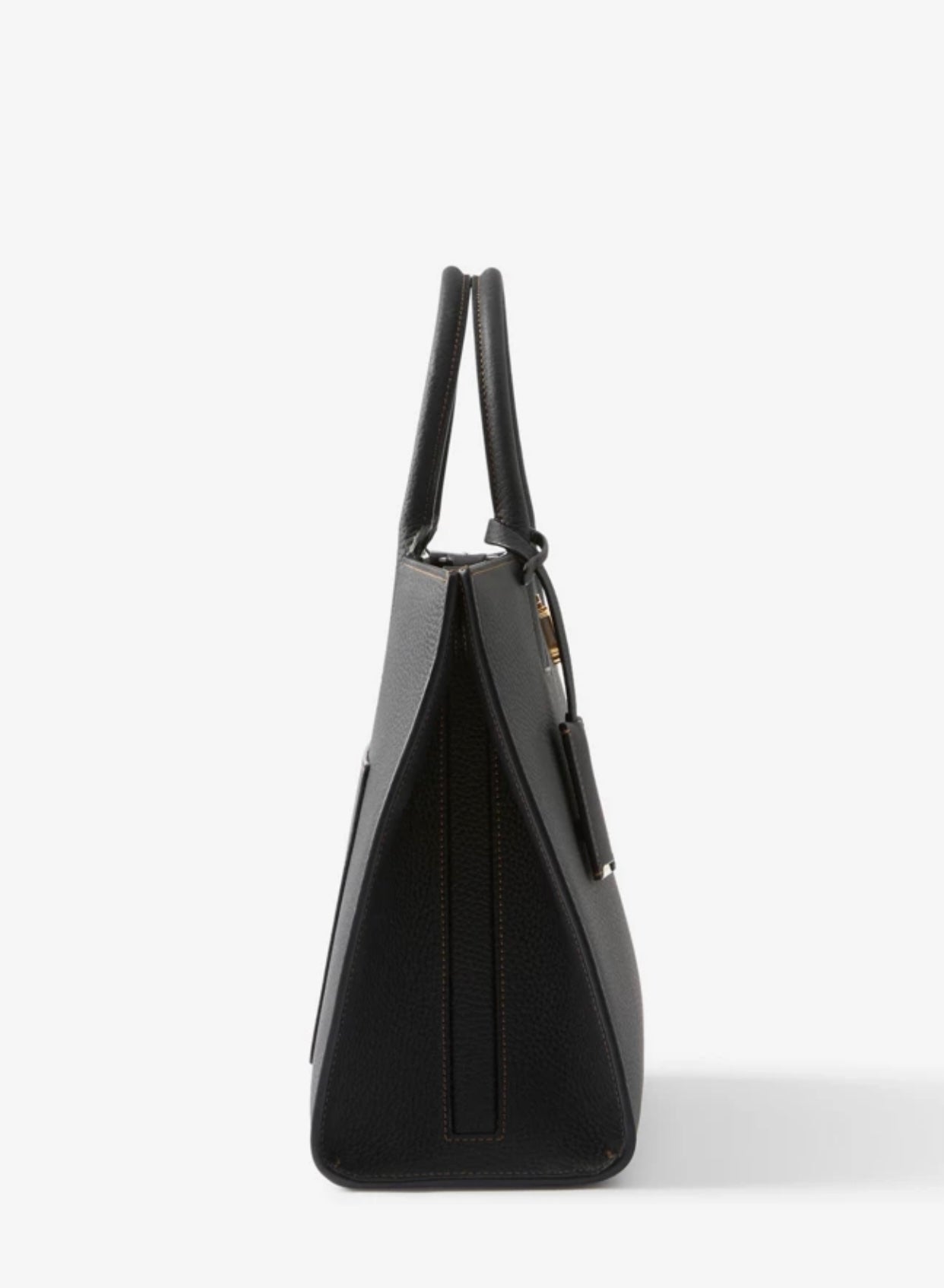 巴B家-Frances 粒紋皮革托特包 黑色 32CM