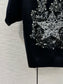 迪D家-2403 24早春最新星星針織短袖 黑色