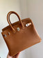 小愛款-Birkin 25 馬鞍皮 Barenia 34 銀扣