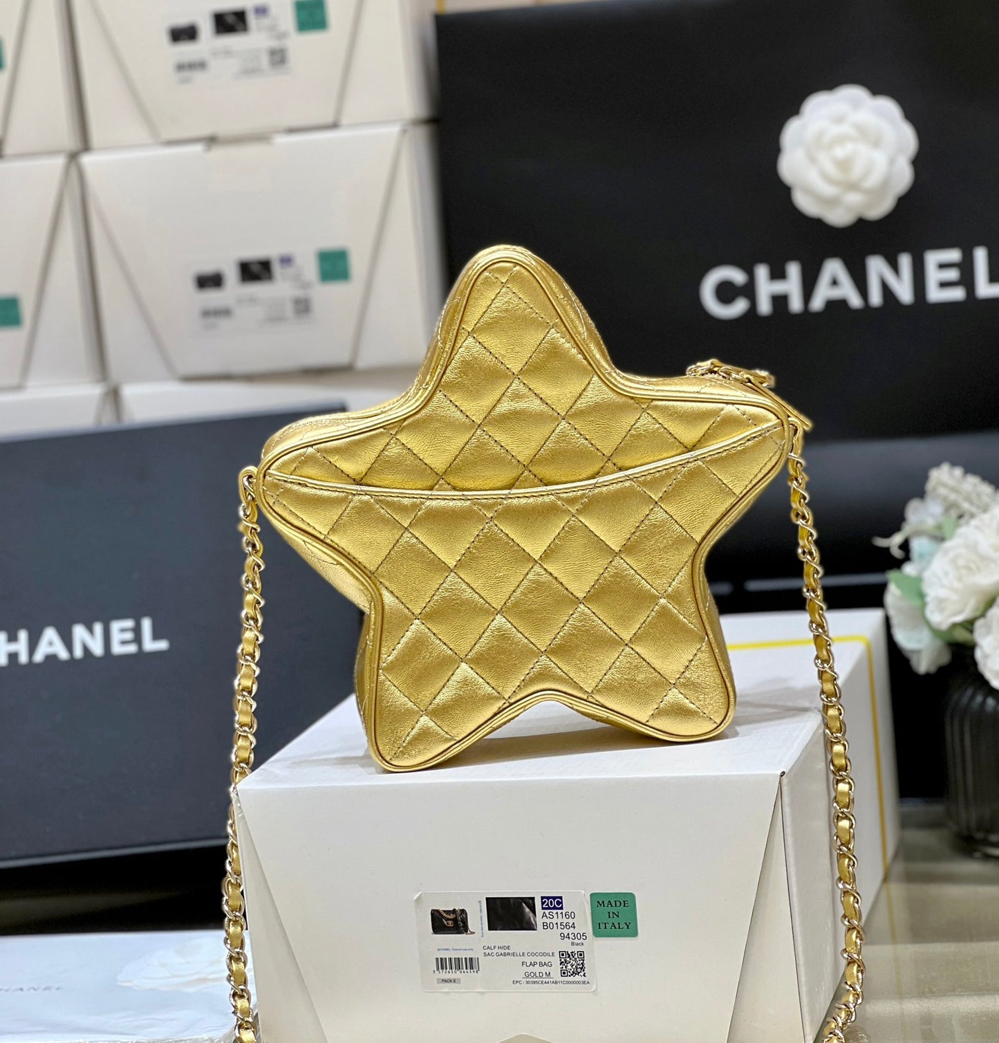 小香家-Chanel 24c 早春度假系列限量版 星星包 金色