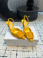 Manolo Blahnik-2024 高跟涼鞋 黃色