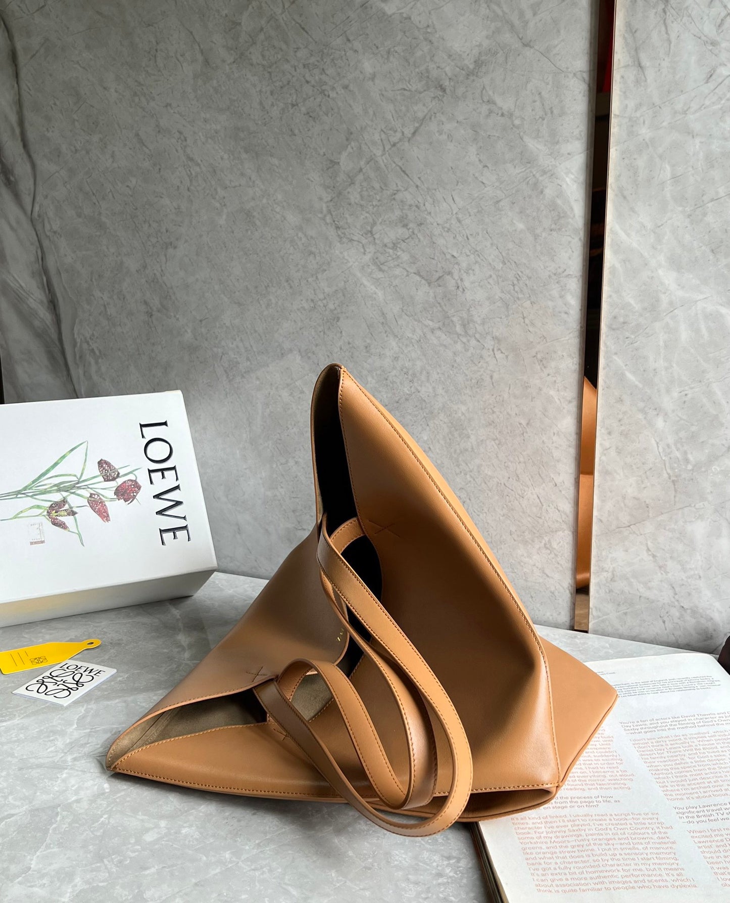 羅L威-puzzle fold 系列 可折疊托特包 卡其色 大號