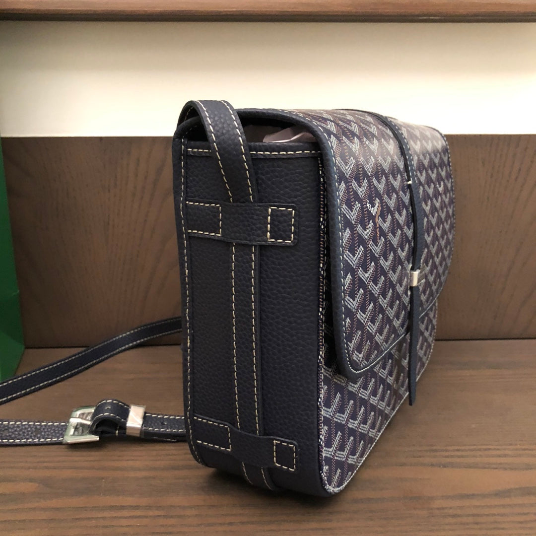 戈G家-Goyard 郵差包 深藍色