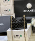 小香家-Chanel Hobo 23c早春款 油蠟皮黑色 小號