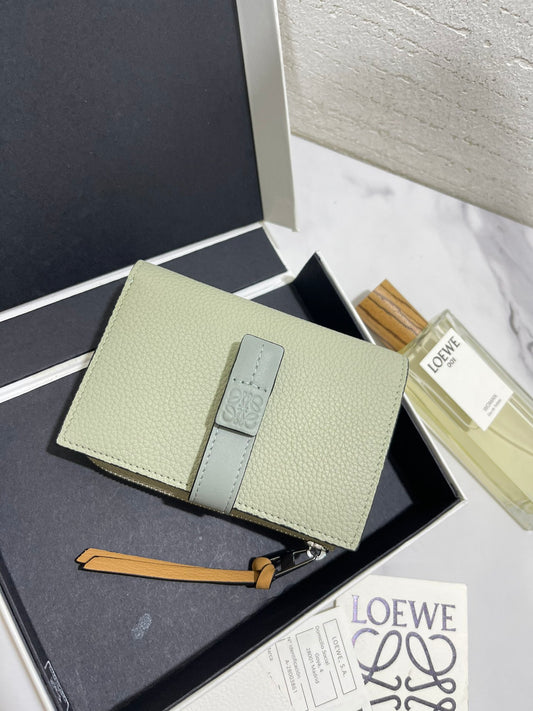 羅L威-compact zip wallet系列短夾 綠色