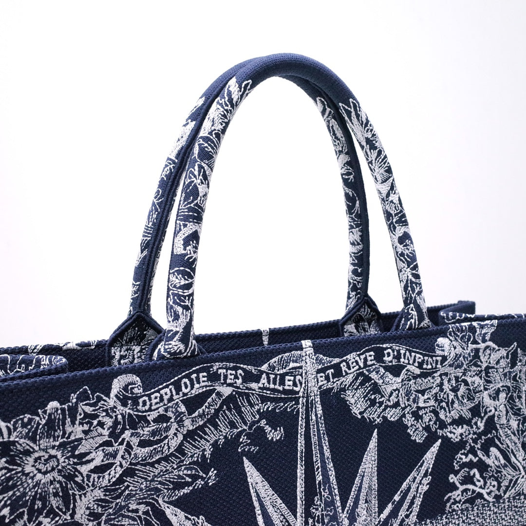 迪D家 Book Tote 復古印花圖 大號41.5cm