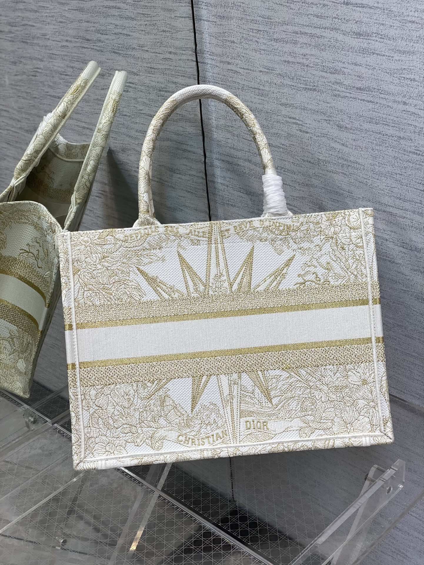迪D家-BookTote 刺繡手袋 八芒星金絲線系列 36x18x28cm