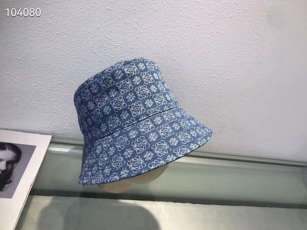 羅L威-水洗牛仔漁夫帽