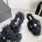 小香家-2023秋冬新款 羊羔毛拖鞋