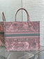迪D家-Book Tote 2023春夏系列 動物園茹伊灰粉 大號