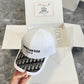 迪D家-2024早春新款重工刺繡棒球帽 白色