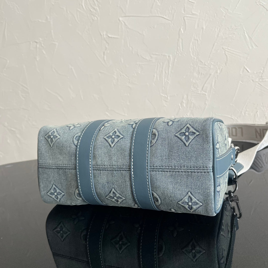M22762 路L家-keepall25 浮雕牛仔款