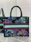迪D家-Book Tote 2023春夏系列 動物園藍綠色 中號
