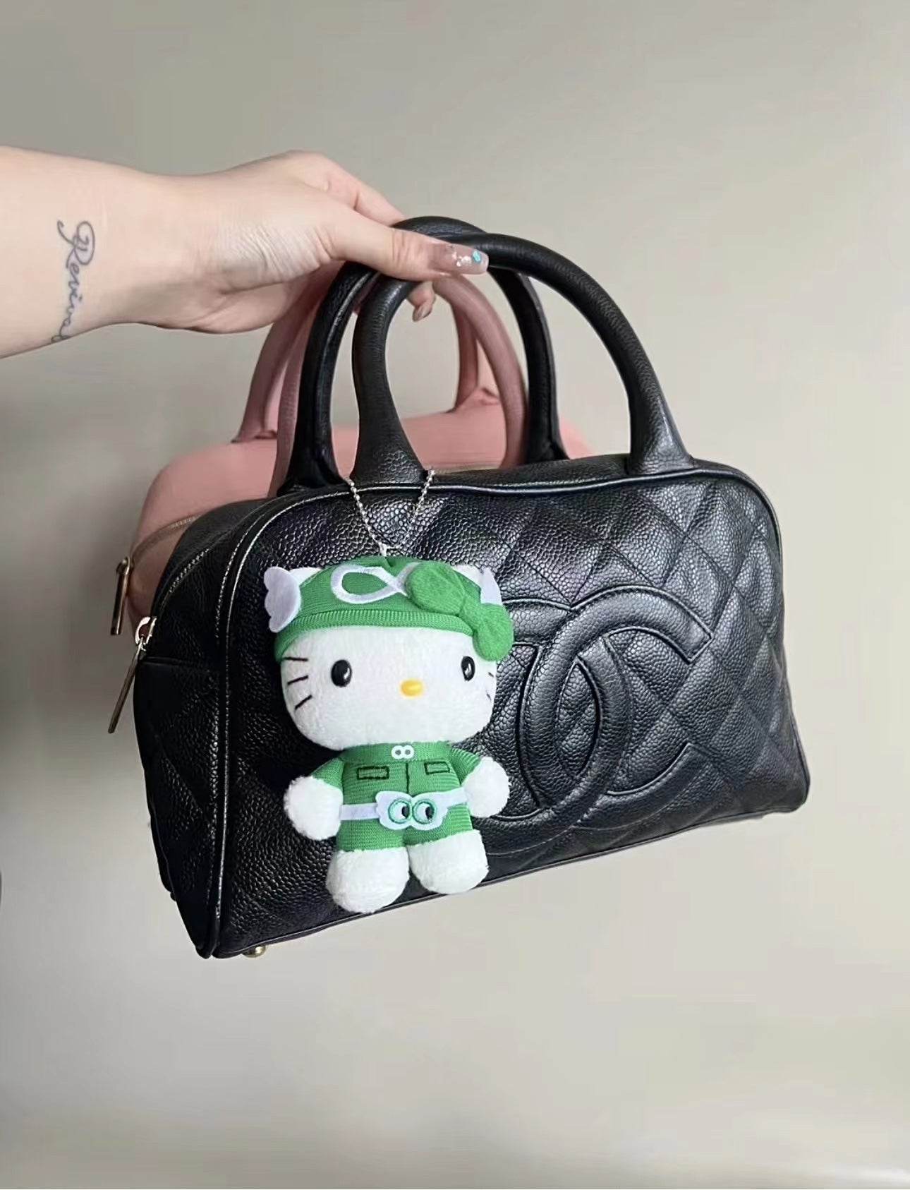 小香家-Chanel Vintage 中古保齡球包 黑色